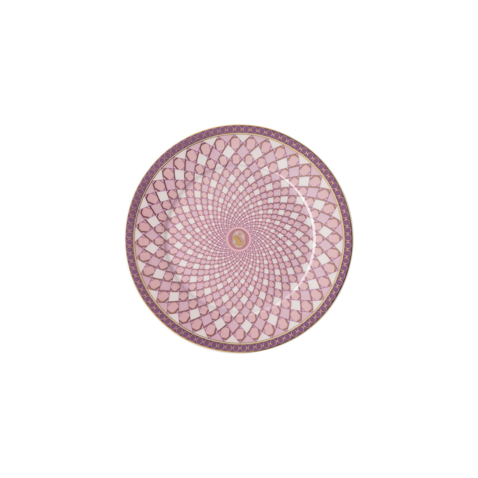 Swarovski Signum - Bread and Butter Plate-Light Pink