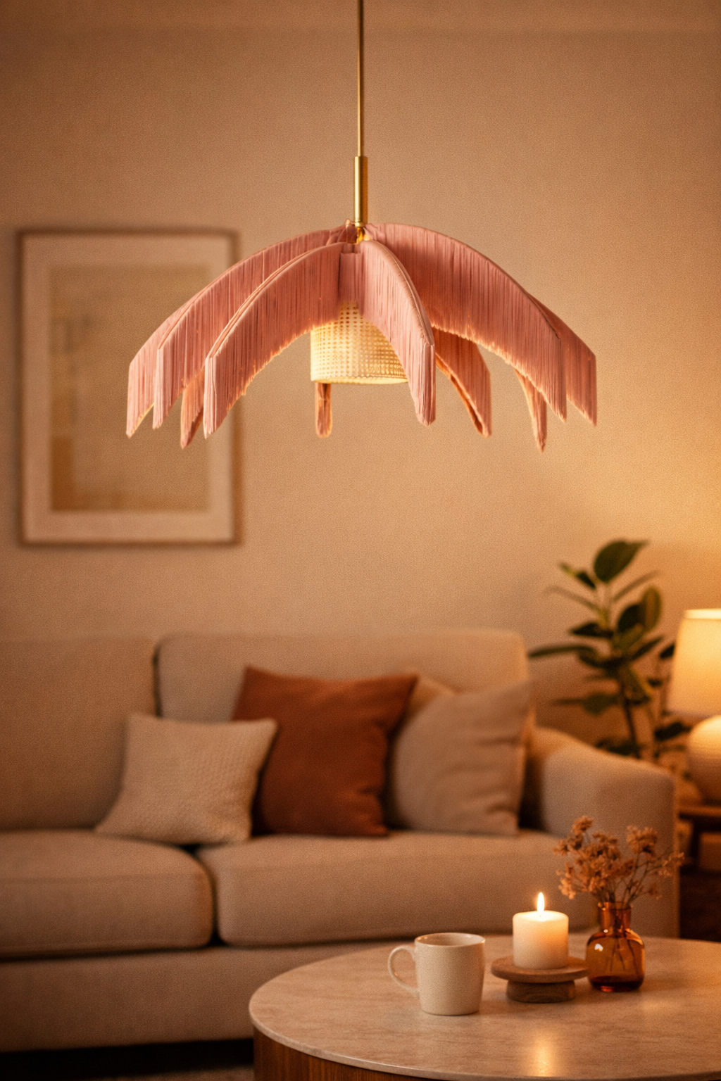 The Soleil Fringe Chandelier- Customizable