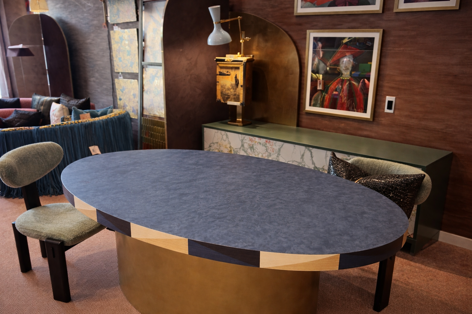 Aurora Sculptural Oval Table- Customizable