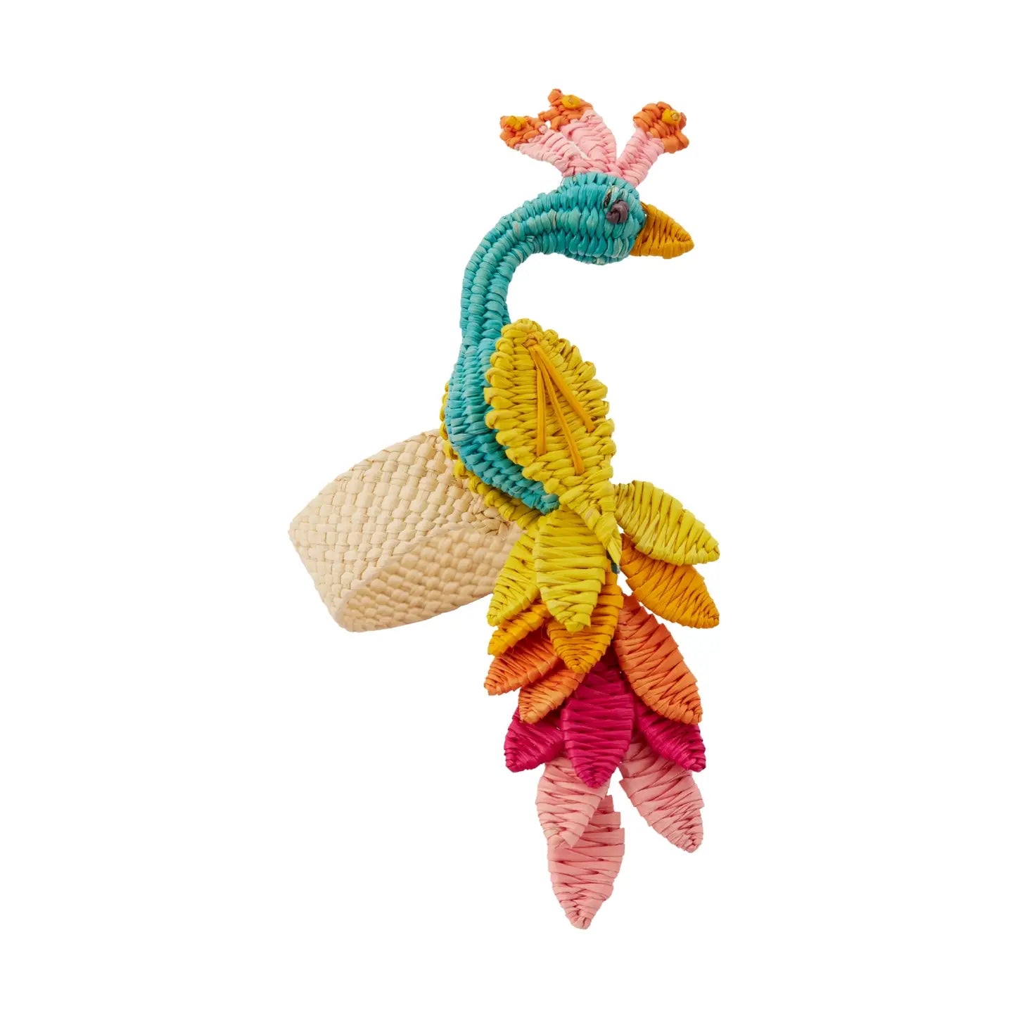 Birds Napkin Rings Peacock