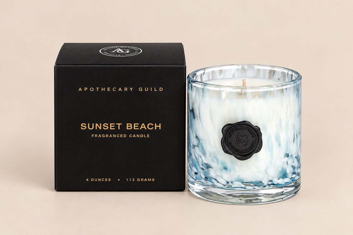 Apothecary Guild Opal Glass Mini Candle Jar in Gift Box