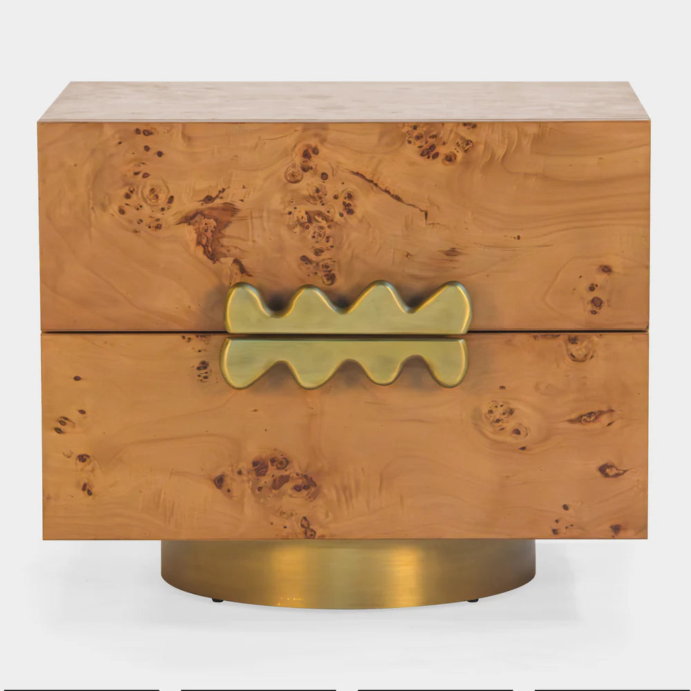 The Marbella Burl Nightstand