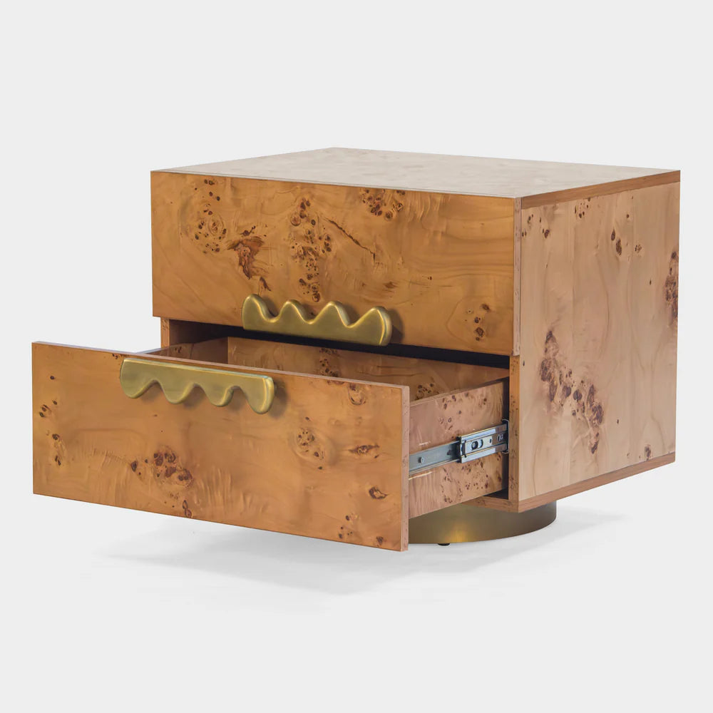The Marbella Burl Nightstand