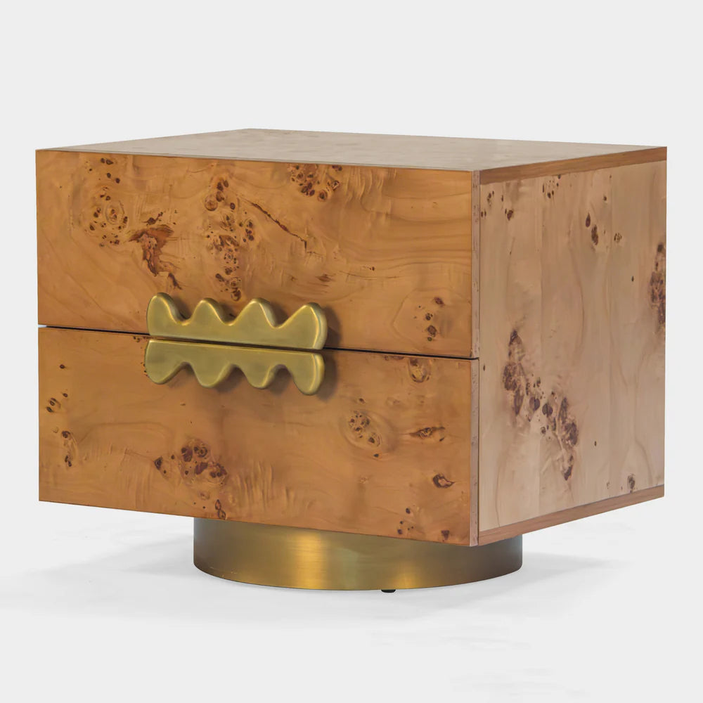 The Marbella Burl Nightstand