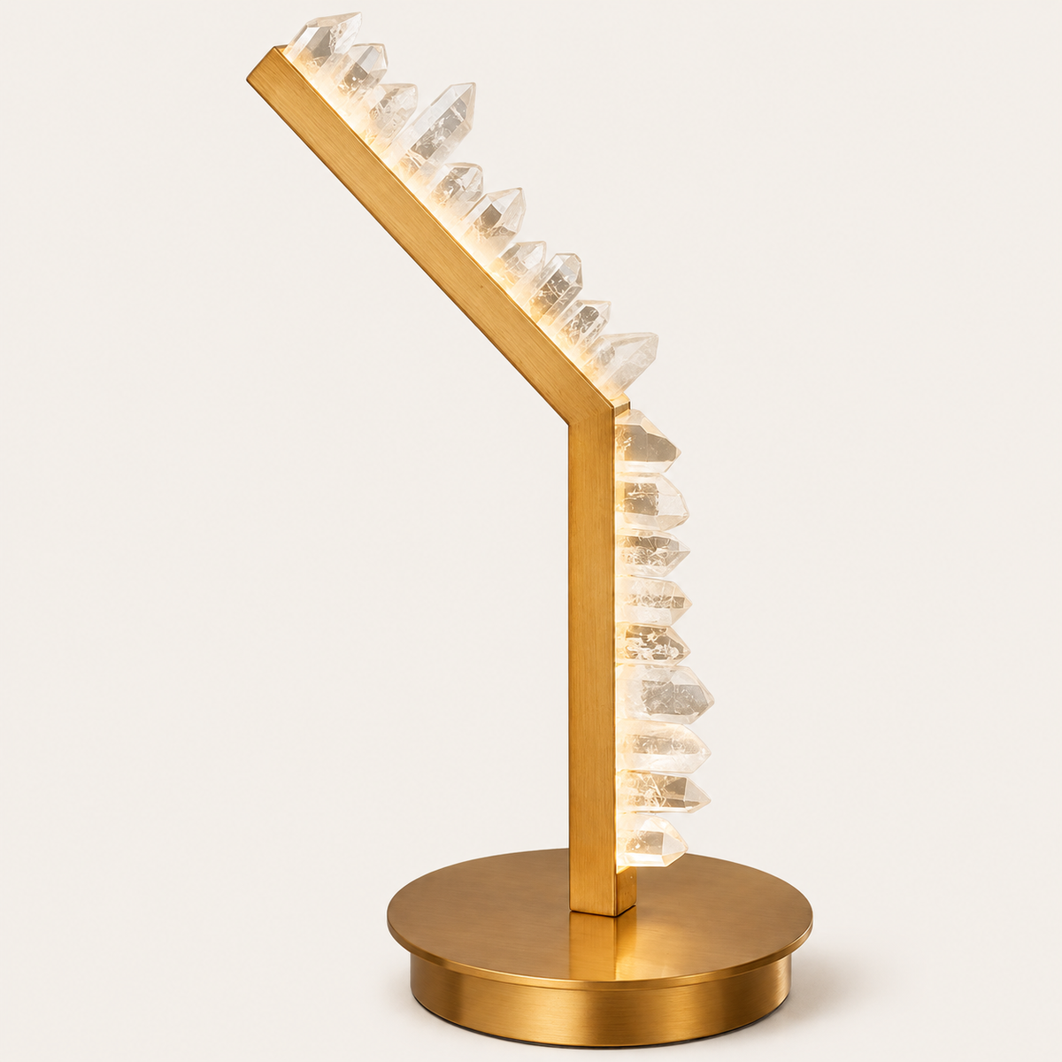 White Quartz Table Lamp