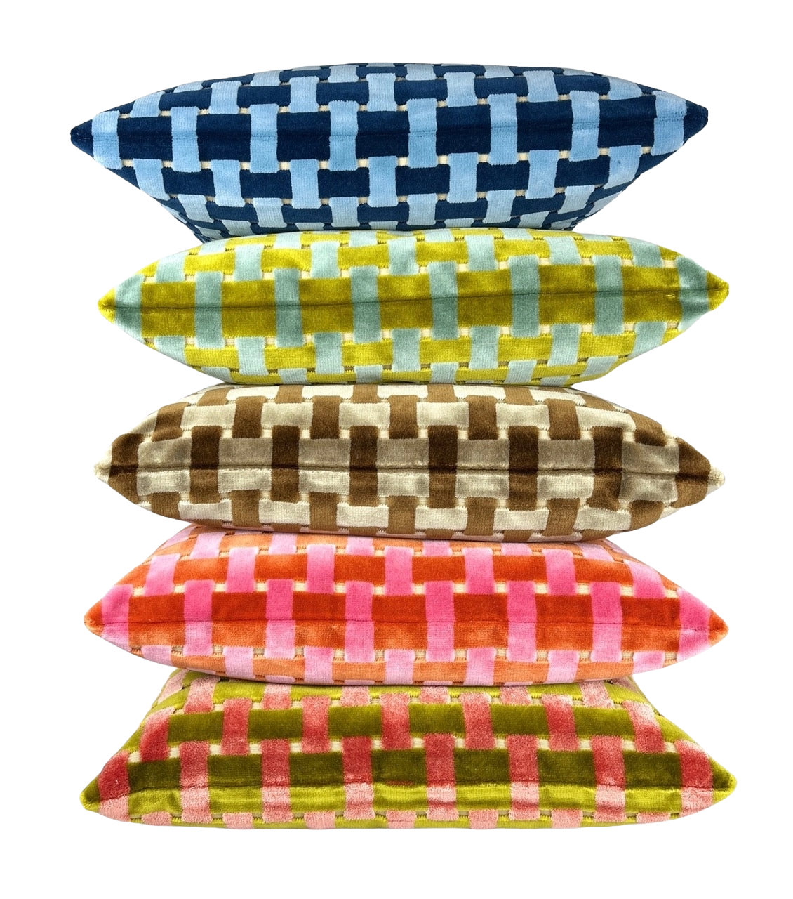 Block Tide Throw Pillow