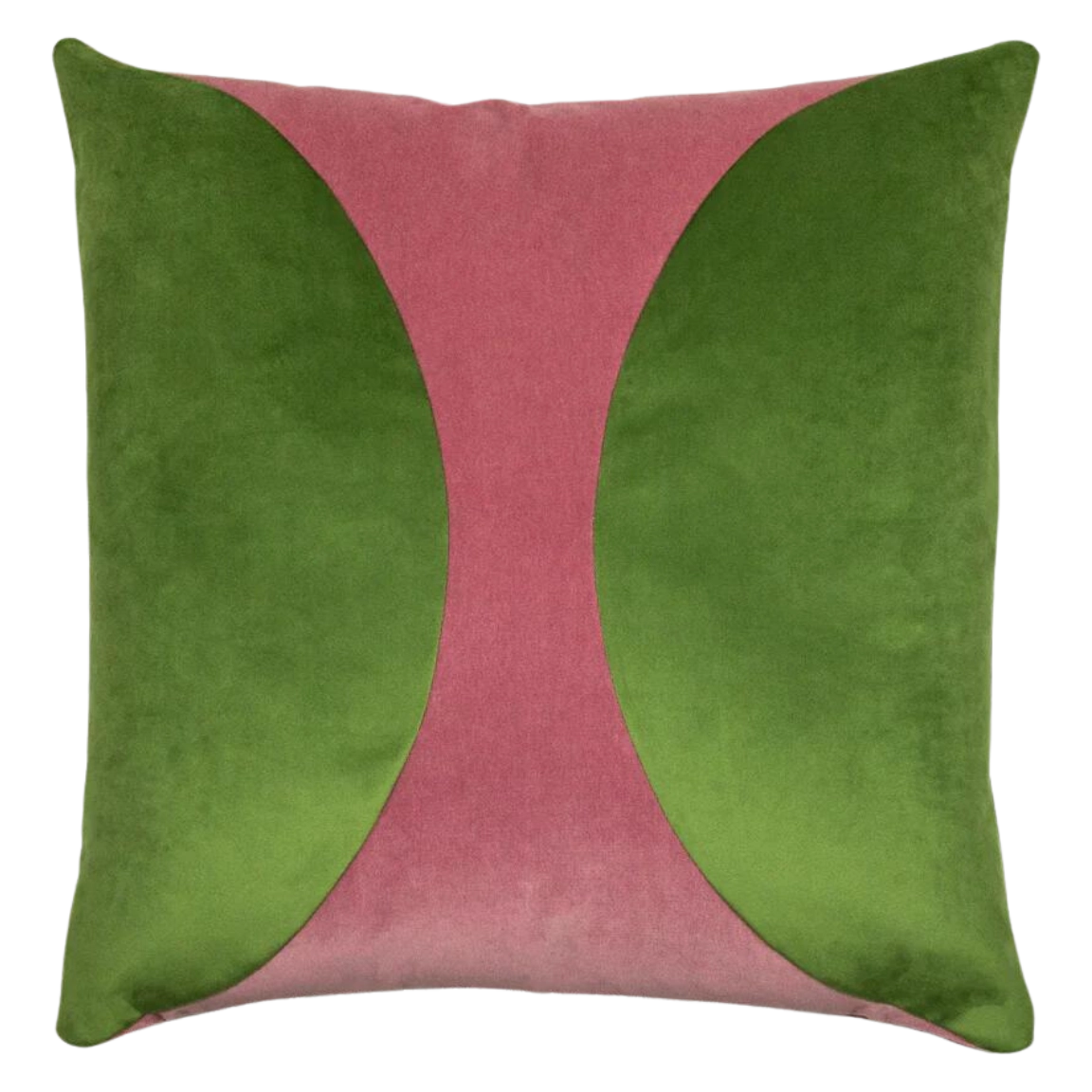 Echo Curve Pillow Lime/Rose