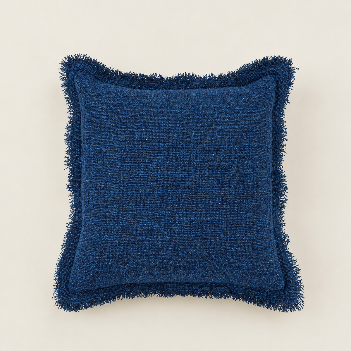Azure Fringe Cushion Cover