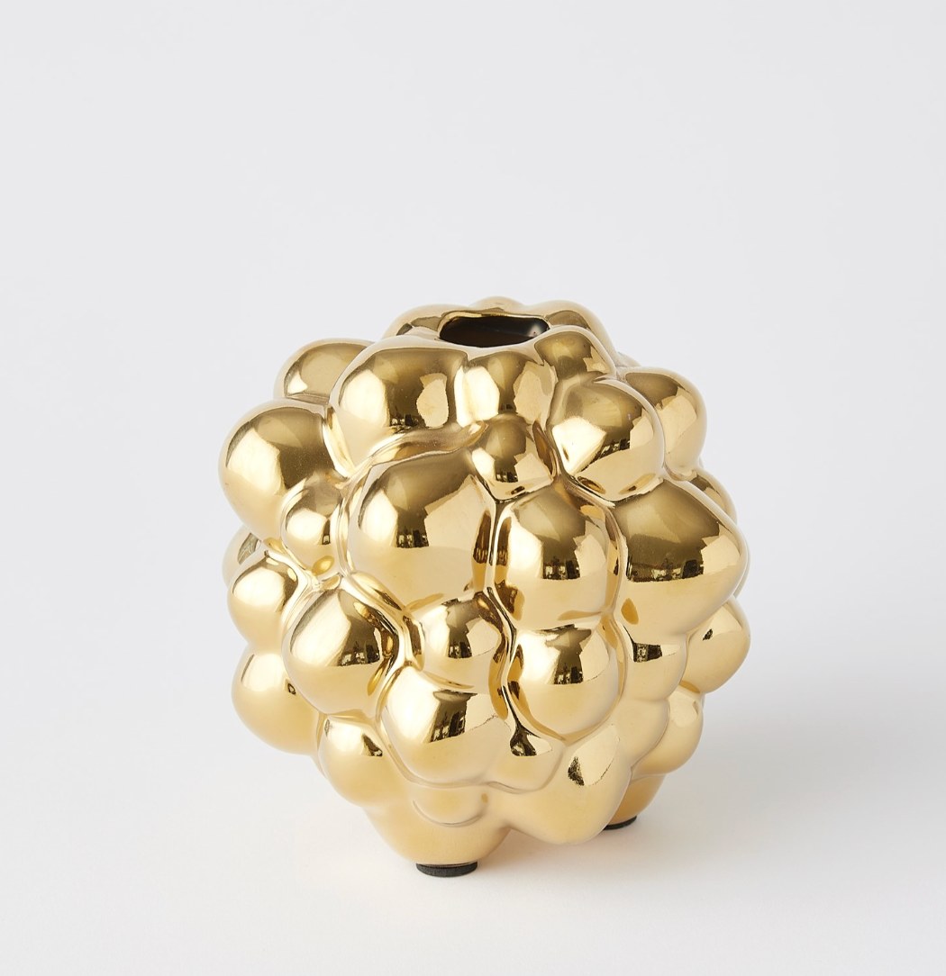 Golden Aria Bubble Vase- Small
