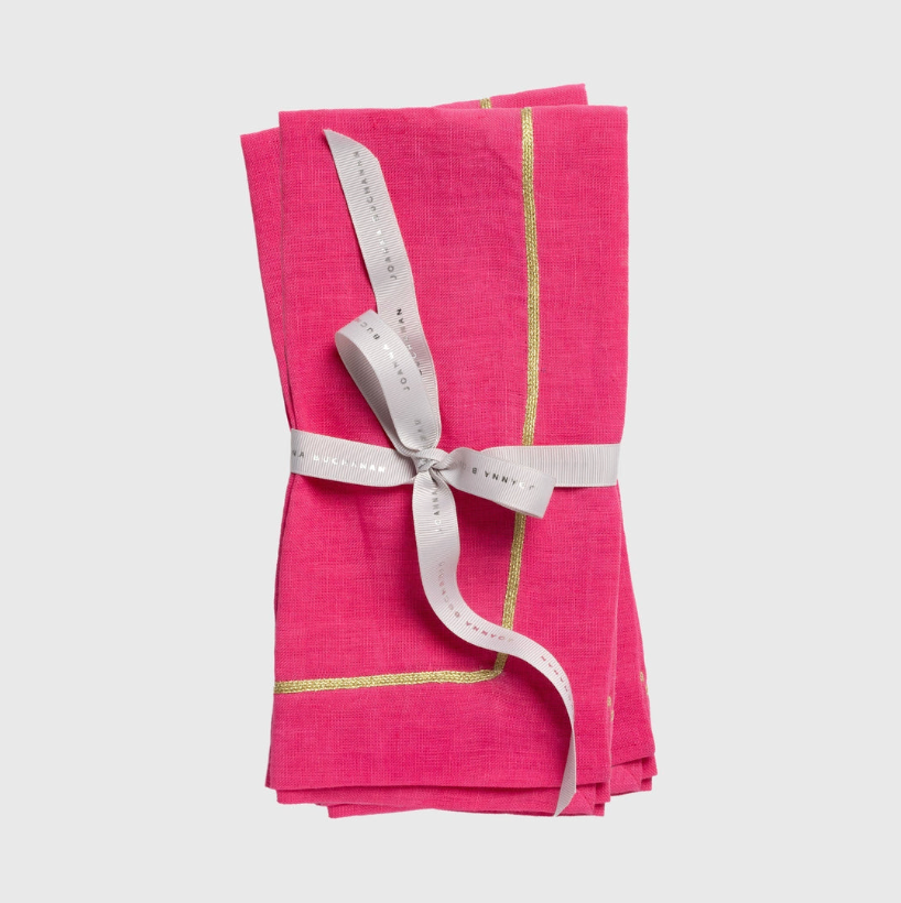 Linen Dinner Napkins Pink