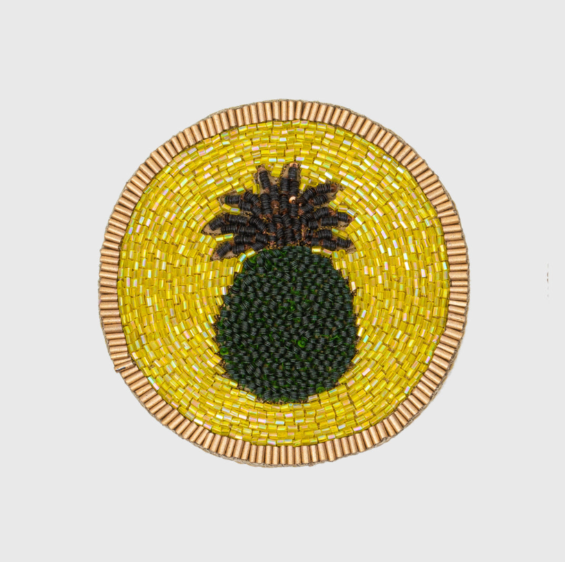 Pineapple Beaded Coasters