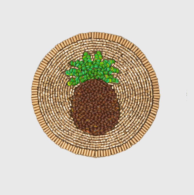 Pineapple Beaded Coasters