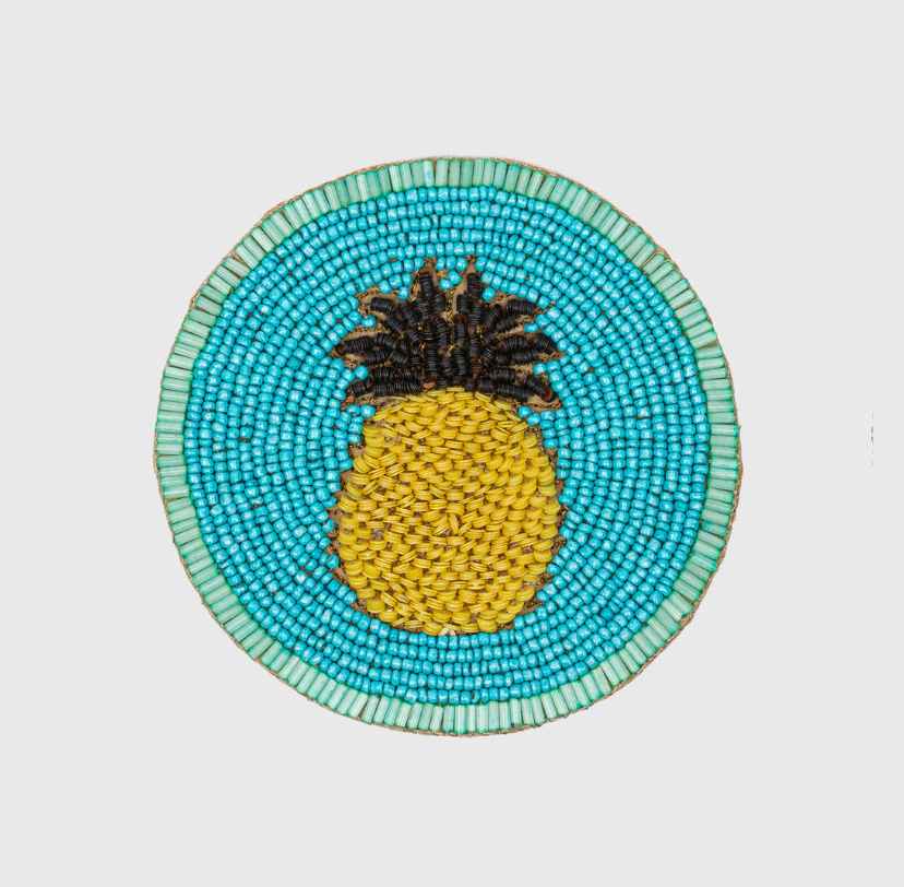 Pineapple Beaded Coasters