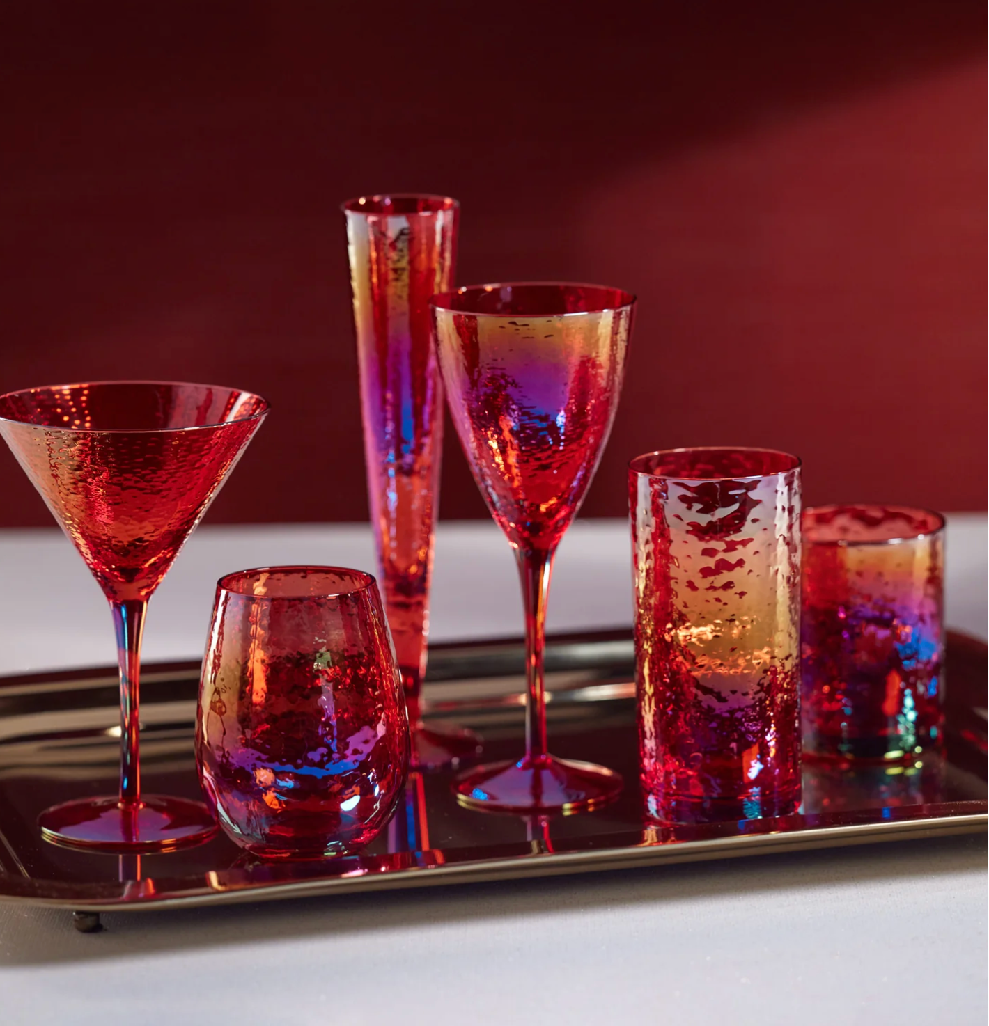 Aperitivo HighBall Glass- Red