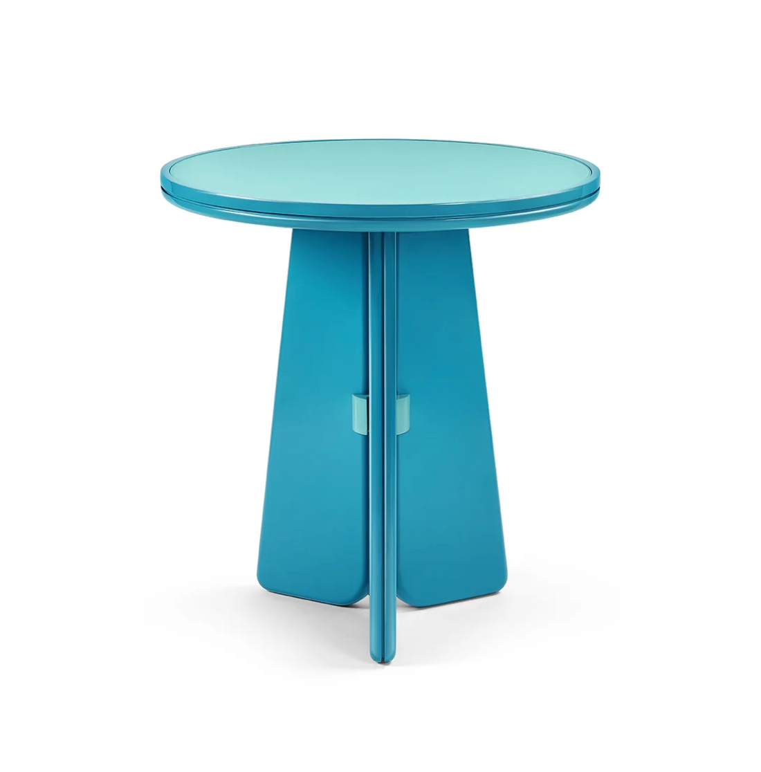 Keel Side Table, Aqua