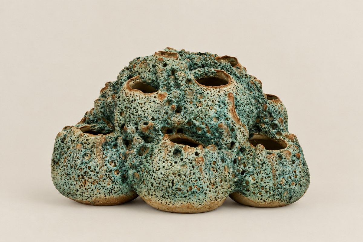 Green Barnacle Cluster Vase