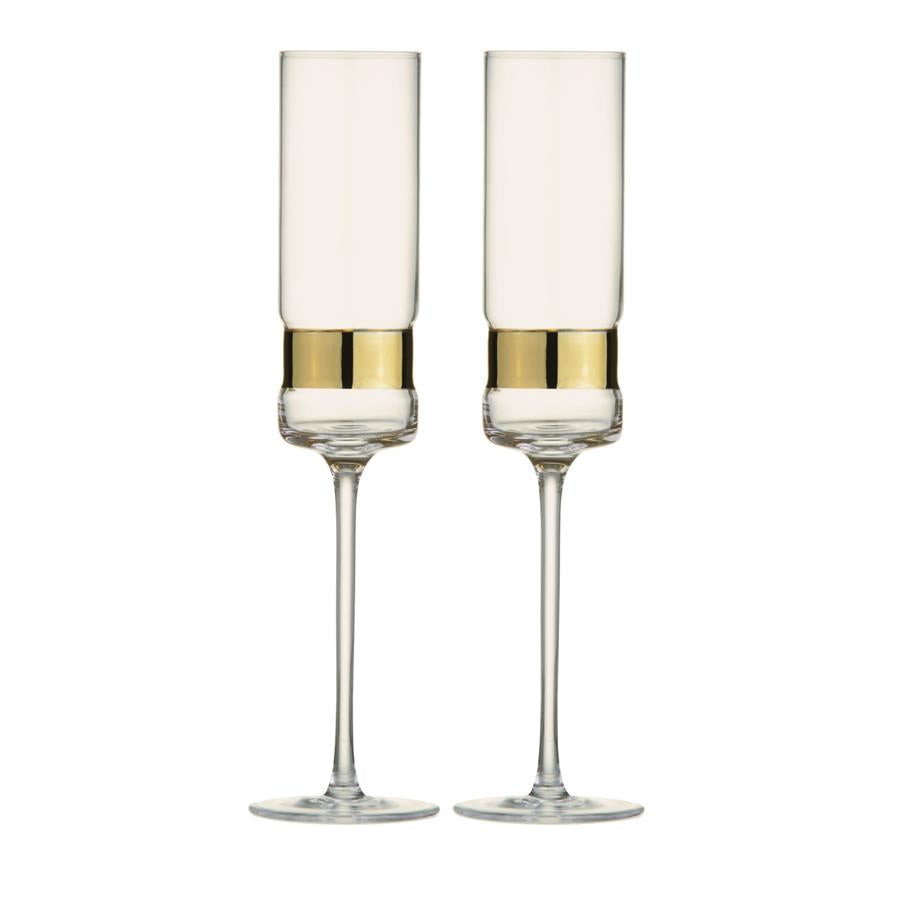 Soho Night Champagne Glasses- Set of 2