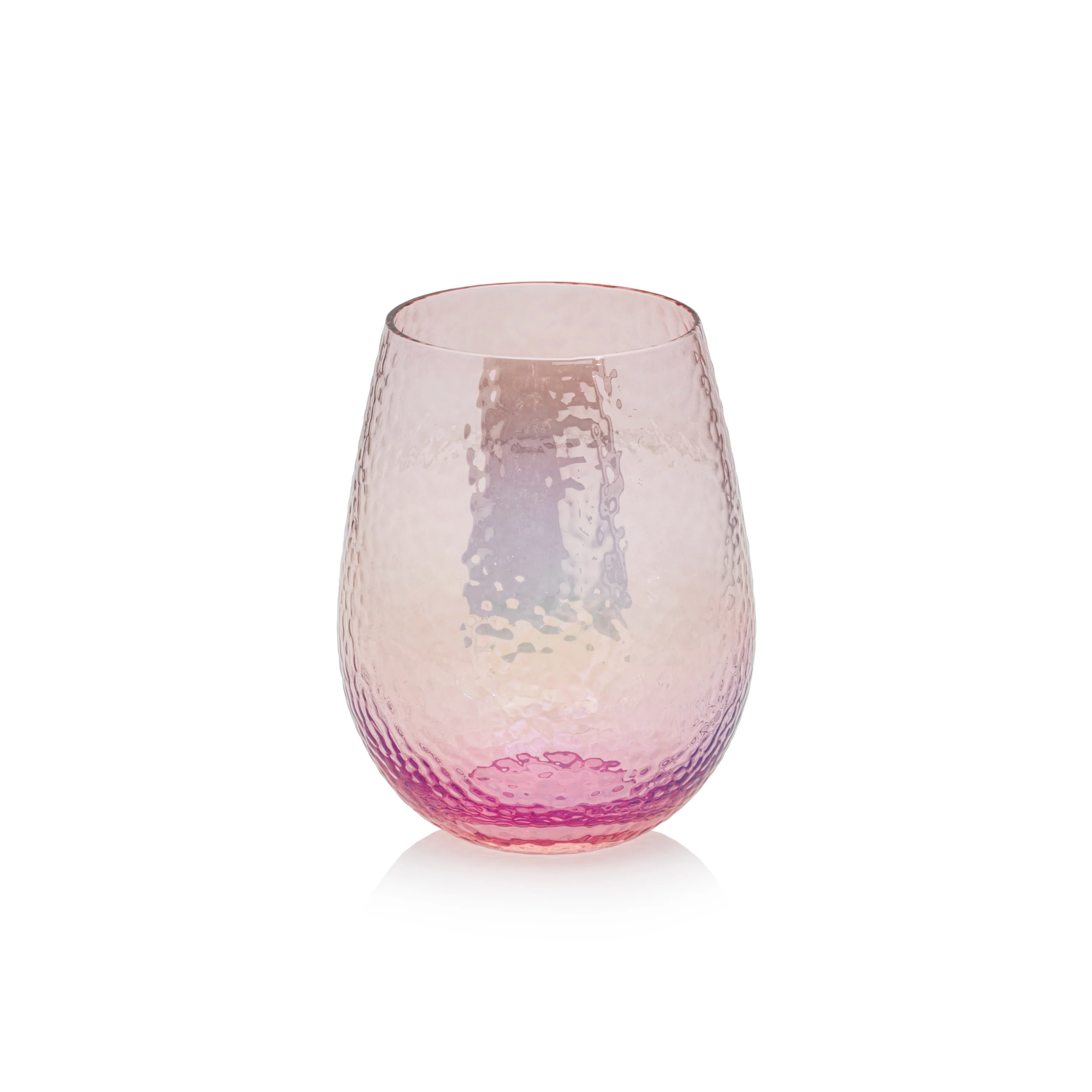 Luster Pink Aperitivo Stemless Glass