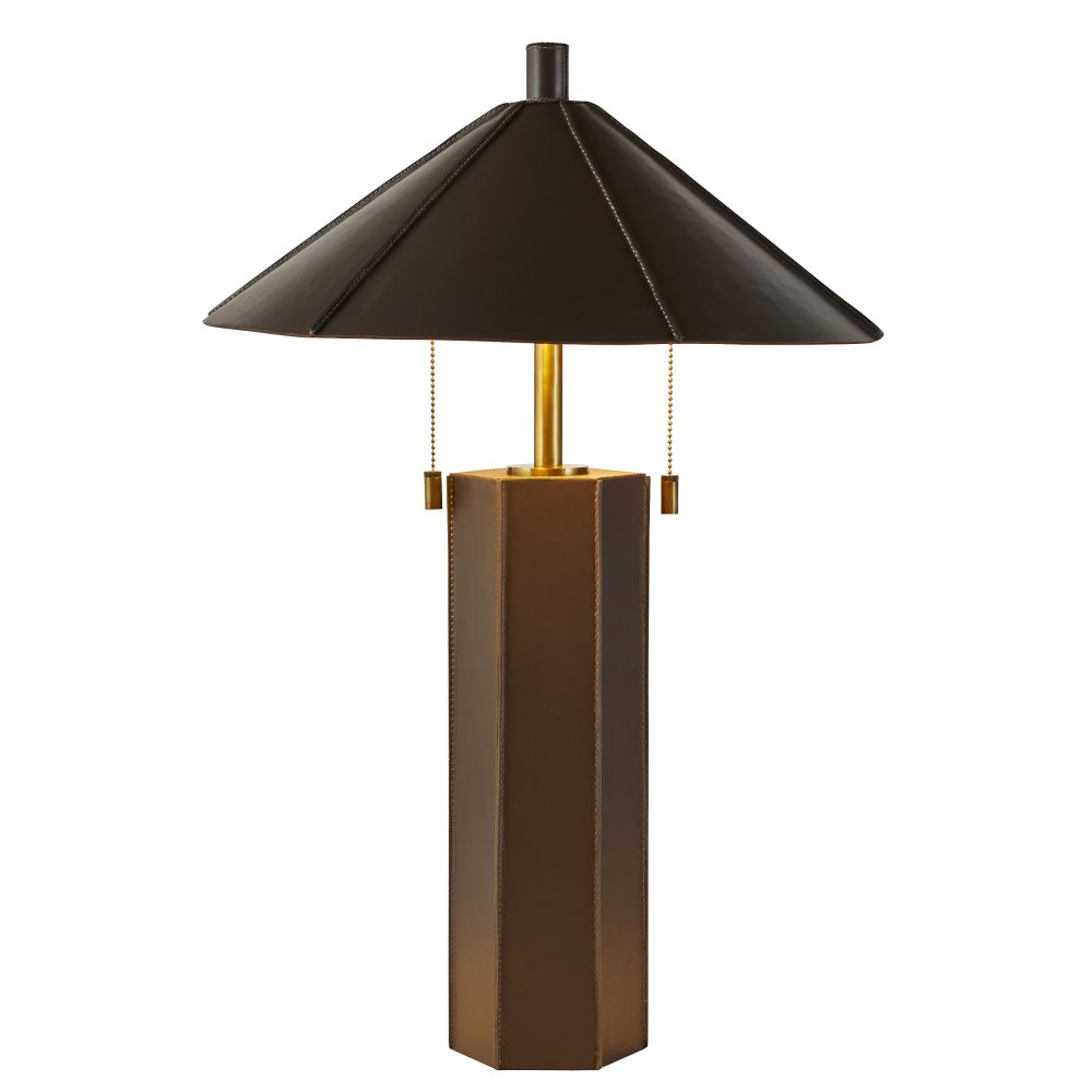 Backstage Leather Lamp