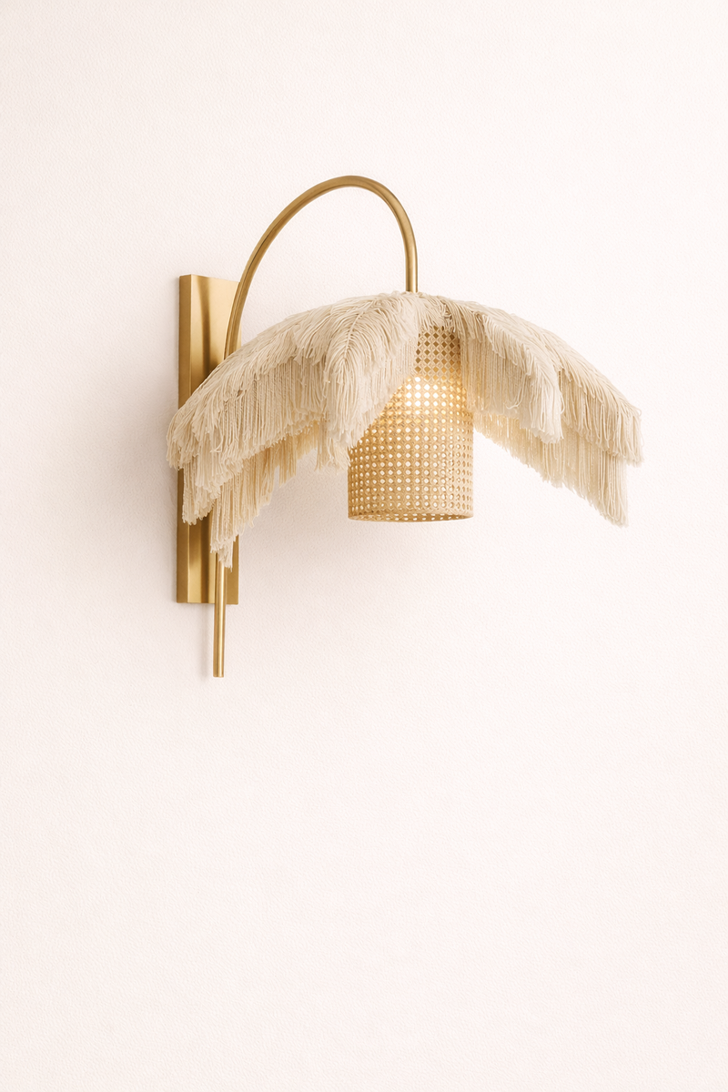 The Halo Fringe Sconce -Customizable