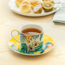 Tropical Bird 8oz Fine Porcelain Cup and Saucer