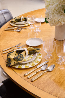 5 Piece Silverware Set - Tuscan Brass