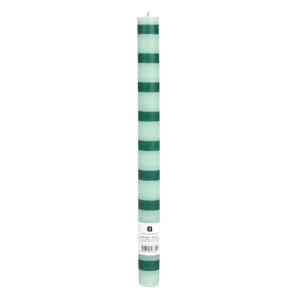 Striped Dinner Candle