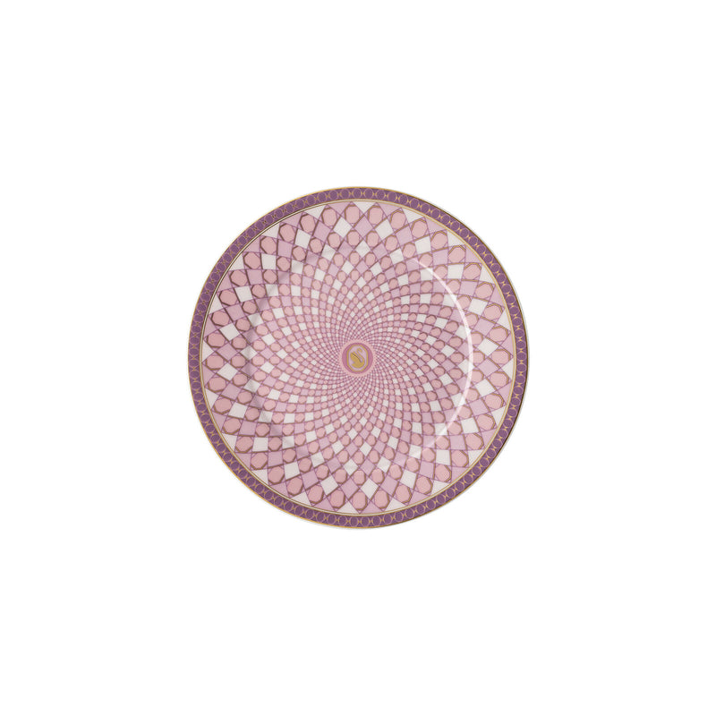 Swarovski Signum - Bread and Butter Plate-Light Pink 