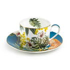 Tropical Leopard 8oz Fine Porcelain Cup and Saucer