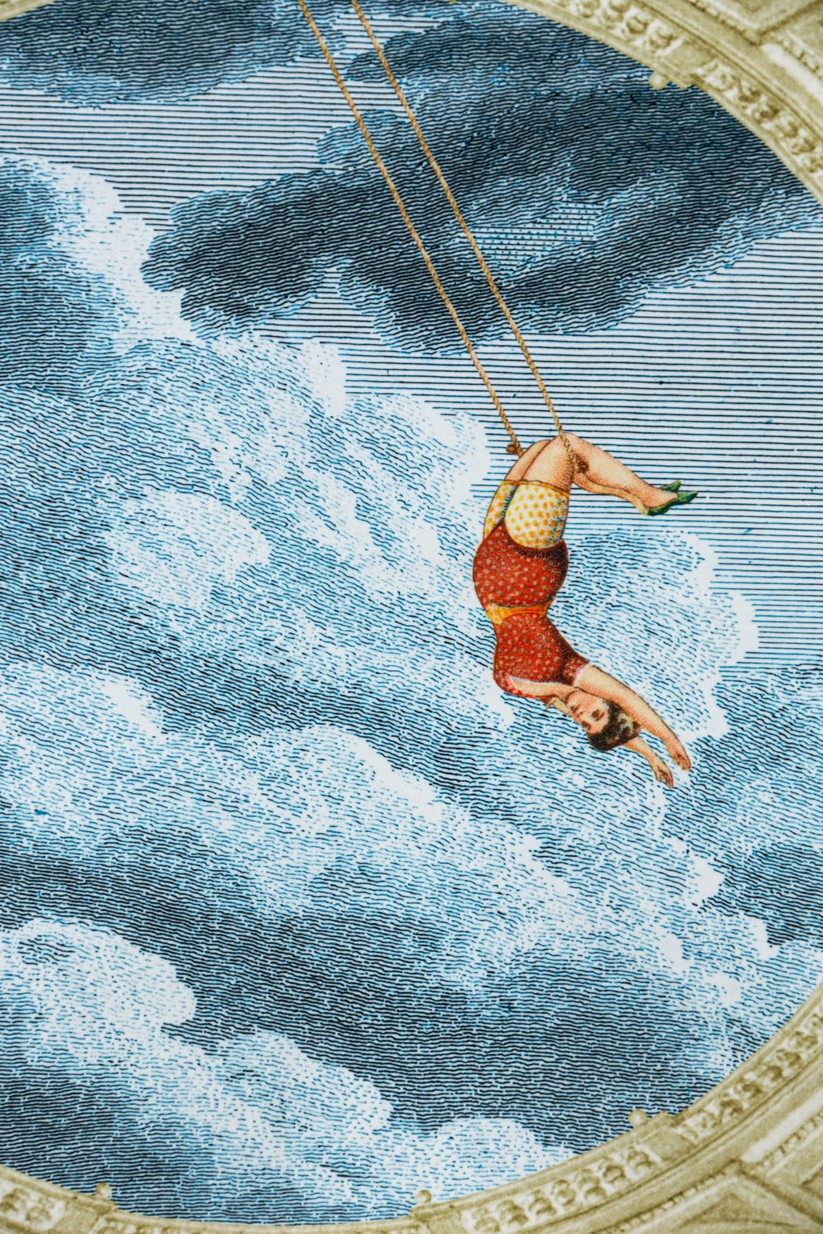Velvet, Flying Acrobat Throw Blanket