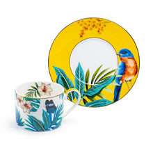 Tropical Bird 8oz Fine Porcelain Cup and Saucer