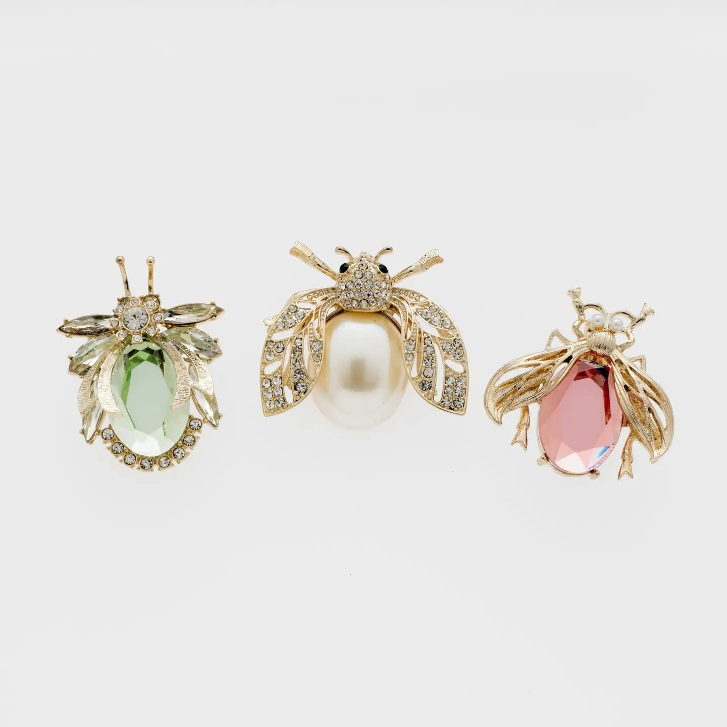 Golden Aria Bug Clips Pastel- Set of 3-5