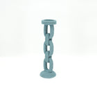 Large Blue Bead Candle Holder