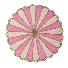 Pink Floral Beaded Placemat
