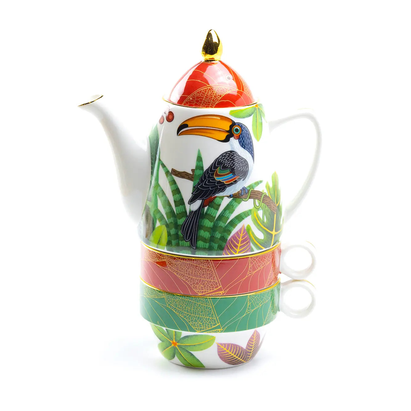 The Palm Canopy Tea Set