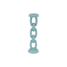 Large Blue Bead Candle Holder