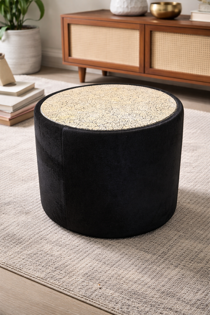 Savane Shagreen Drum Table