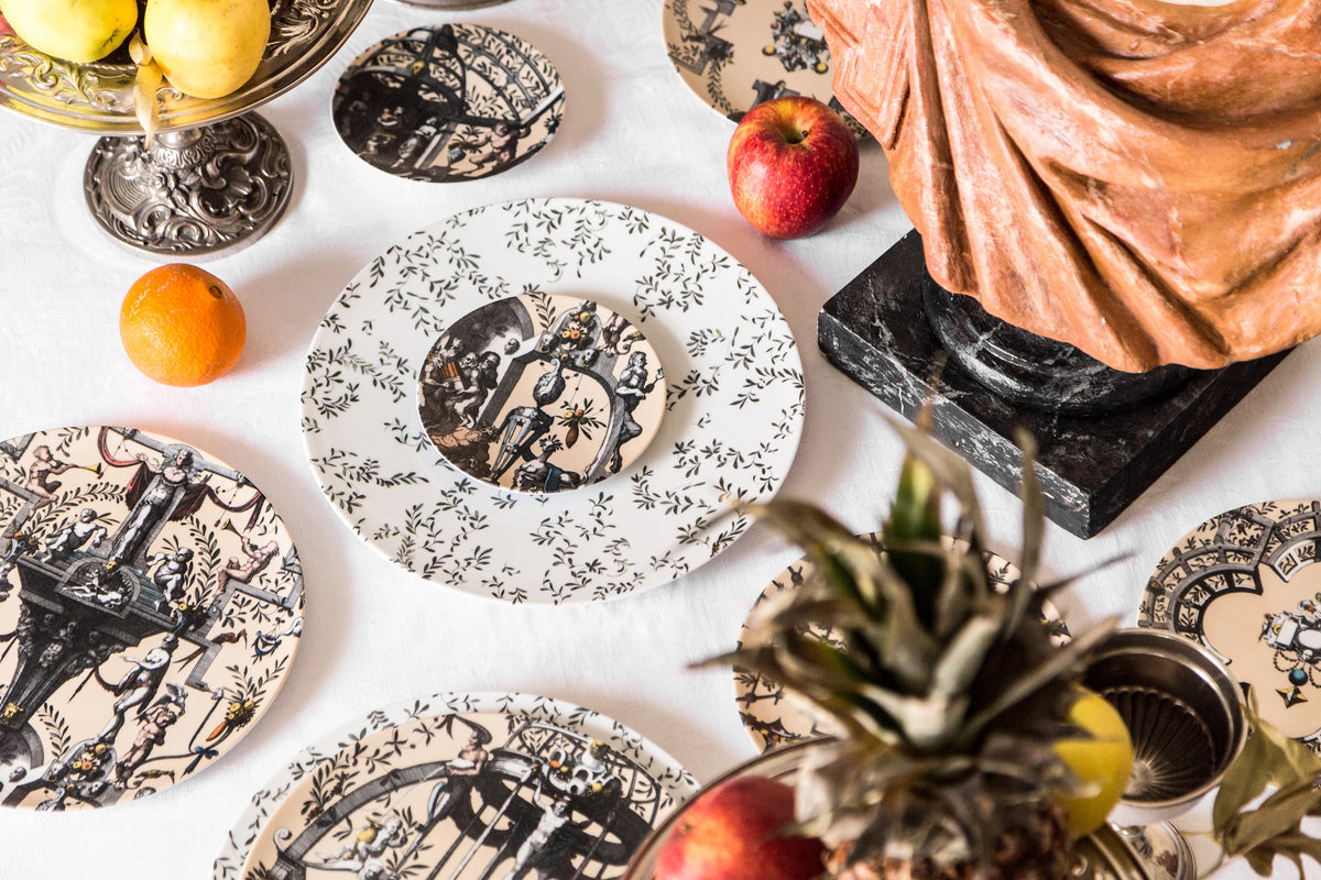 Pompei Set of 6 Porcelain Bread Plates