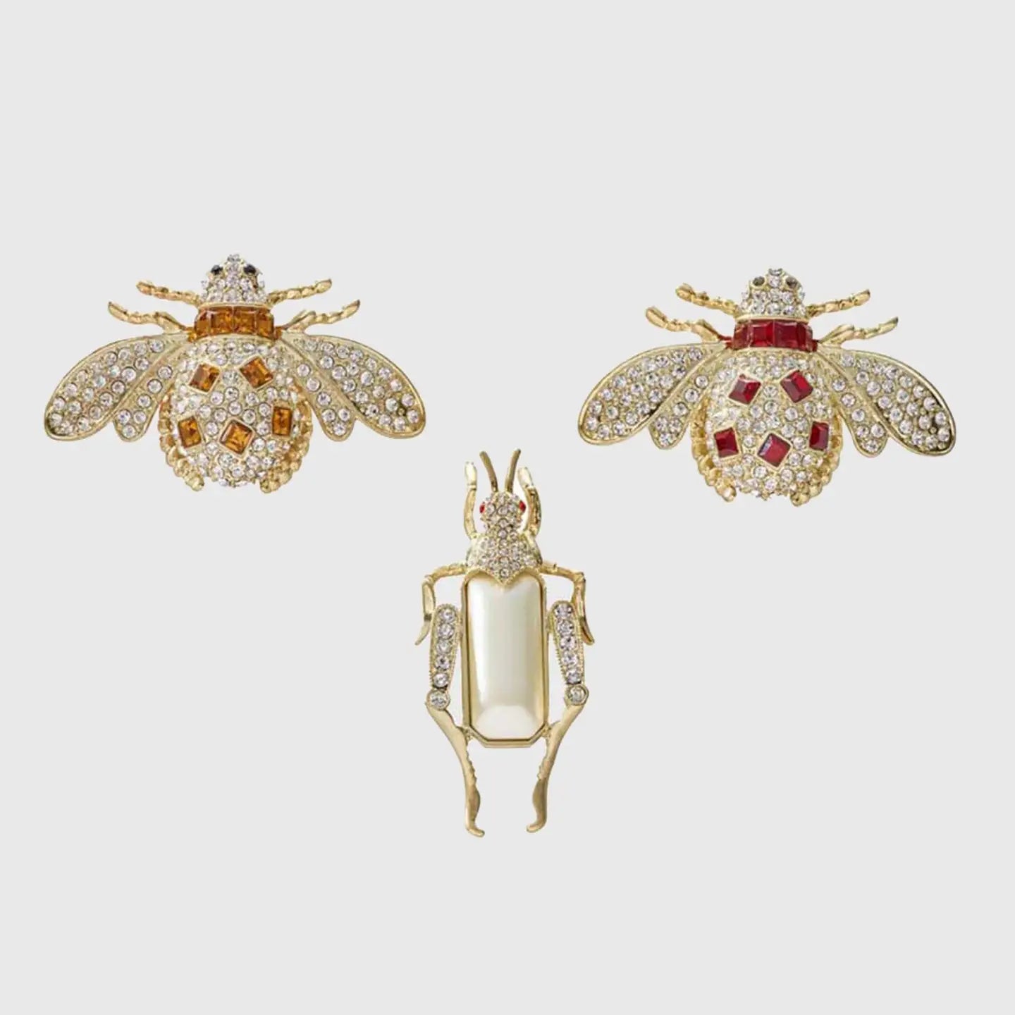 Golden Aria Bug Clips Pastel- Set of 3-5