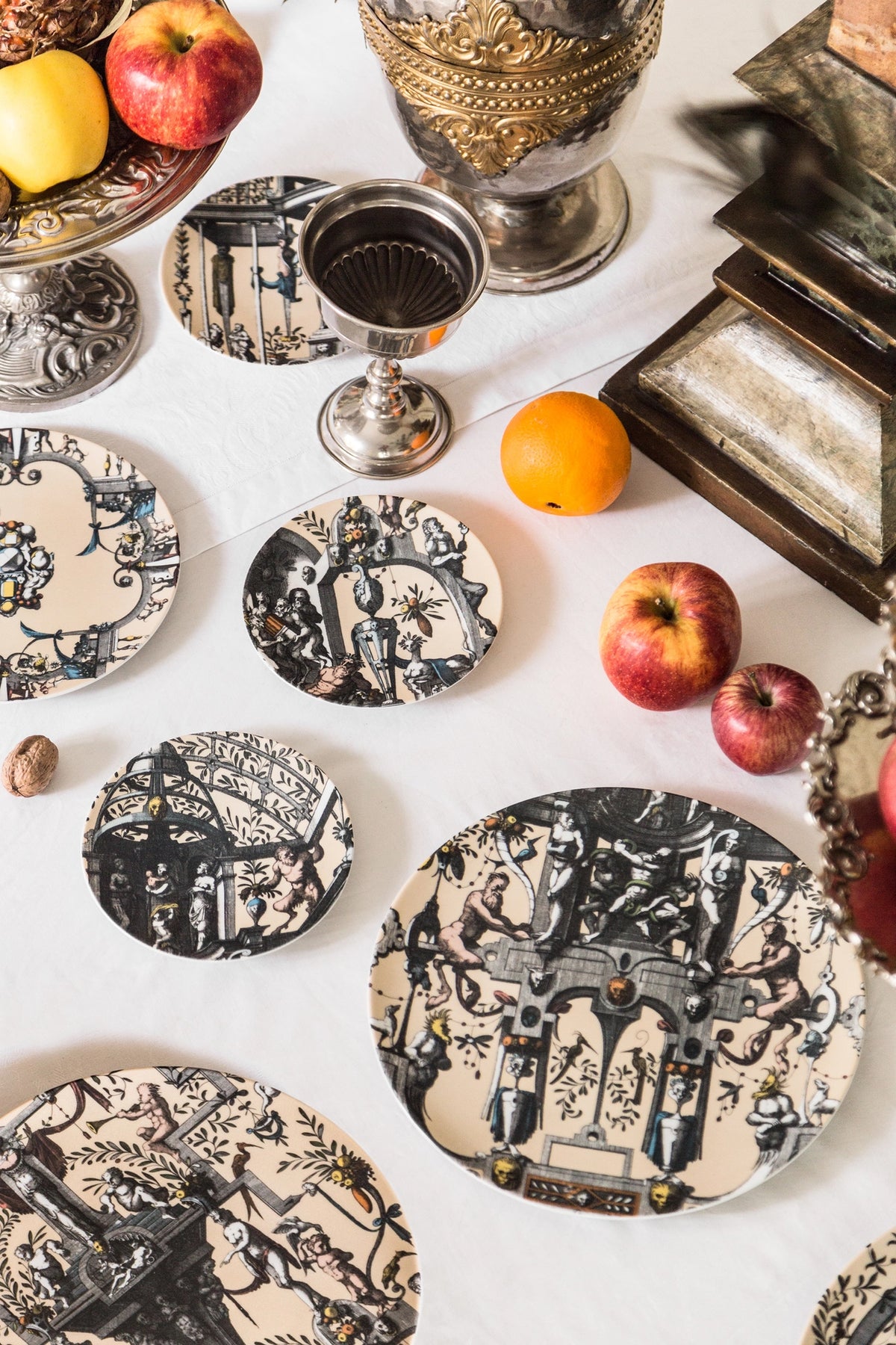 Pompei Set of 6 Porcelain Bread Plates