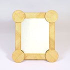 Moroccan Rattan Wall Mirror with Rounded Corners