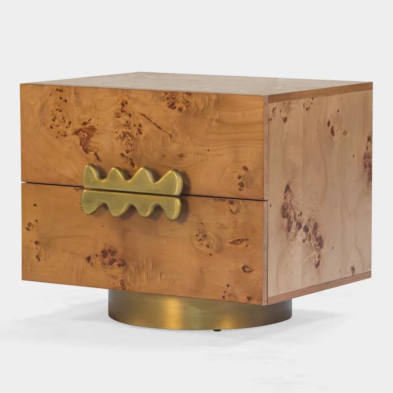 The Marbella Burl Nightstand