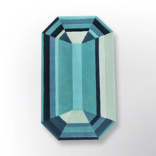 Gem Cut Rug Blue/Light Blue