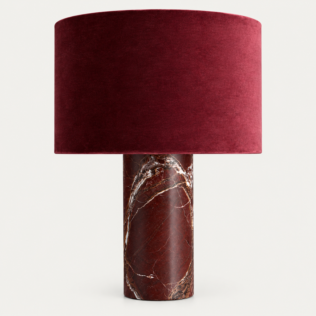 Statement Lamp, Burgundy