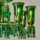 Enameled Emerald Chandelier