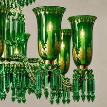 Enameled Emerald Chandelier