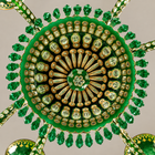 Enameled Emerald Chandelier