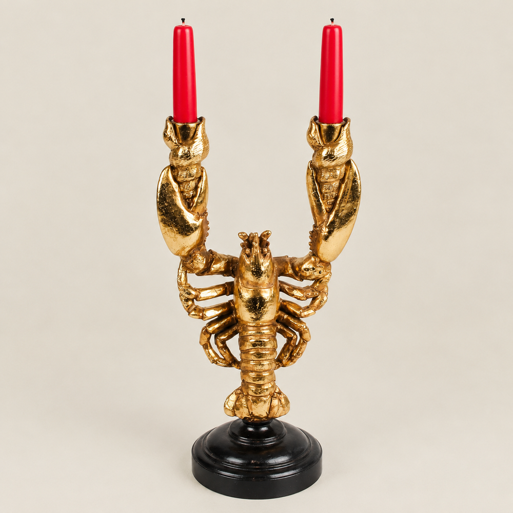 The Golden Lobster Candelabra