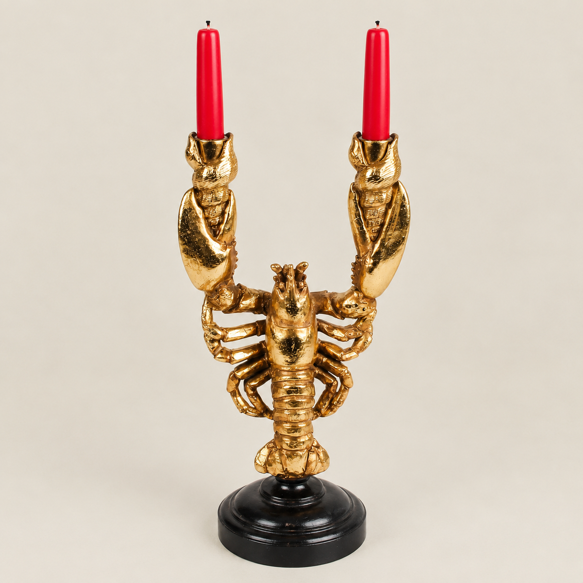 The Golden Lobster Candelabra