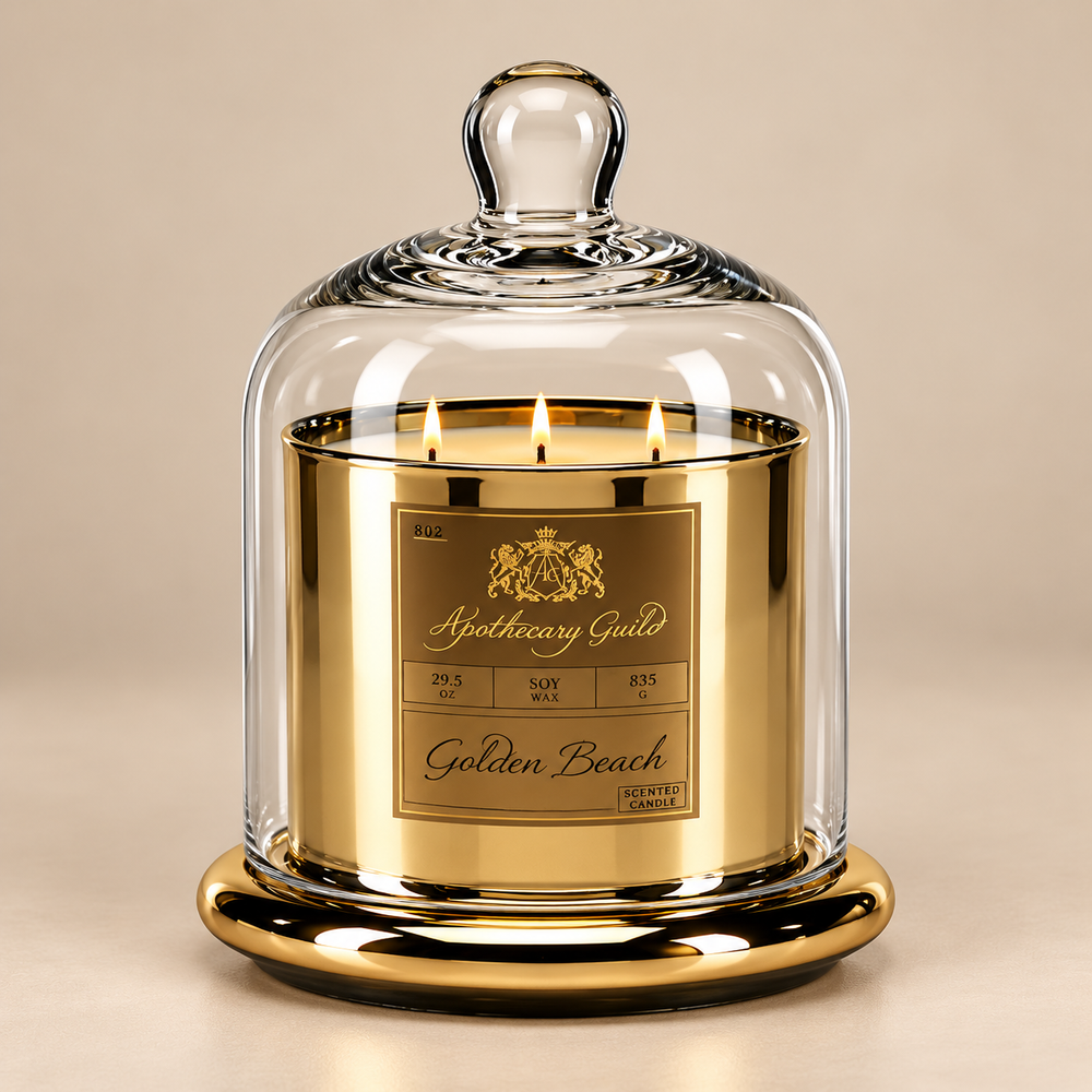 Apothecary Guild Scented Candle Jar with Glass Dome